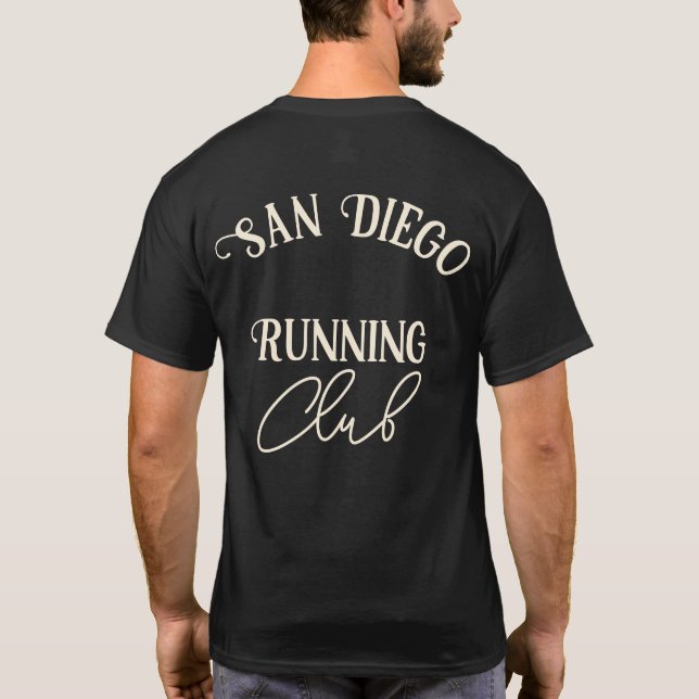 Custom Running Club Matching Group T-Shirt (Rückseite)