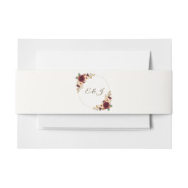 Custom Rustic Hochzeit im Herbst Einladung Bauchba Einladungsbanderole