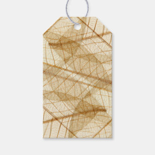 Custom Rustic Sheer Lace Blätter Geschenkanhänger