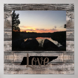 CUSTOM rustikale TENNESSEE-LIEBE in Skripten | Poster
