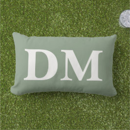Custom sage green background natural style kissen für draußen