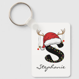 Custom Santa Claus Christmas Keychain for Women Schlüsselanhänger