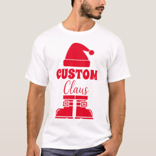 Custom Santa Claus T - Shirt Personalisiert Xmas S
