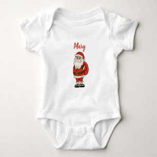 Custom Santa Claus Weihnachts Flip Flops Baby Strampler