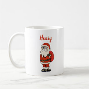 Custom Santa Claus Weihnachts Flip Flops Kaffeetasse