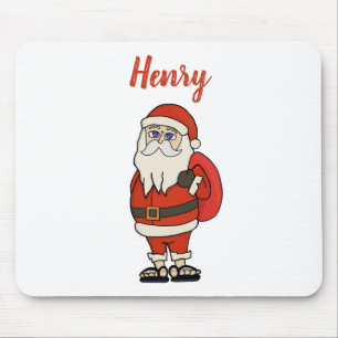 Custom Santa Claus Weihnachts Flip Flops Mousepad