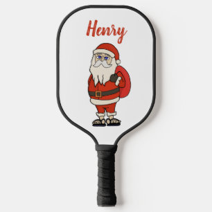 Custom Santa Claus Weihnachts Flip Flops Pickleball Schläger