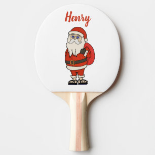 Custom Santa Claus Weihnachts Flip Flops Tischtennis Schläger