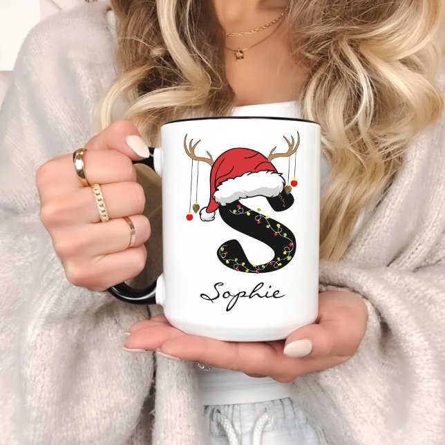 Custom Santa Mug for Coworkers, Teachers & Friends Tasse (holiday coffee mug, Christmas gift for mom, Christmas gift for dad, Christmas mug for friends,)