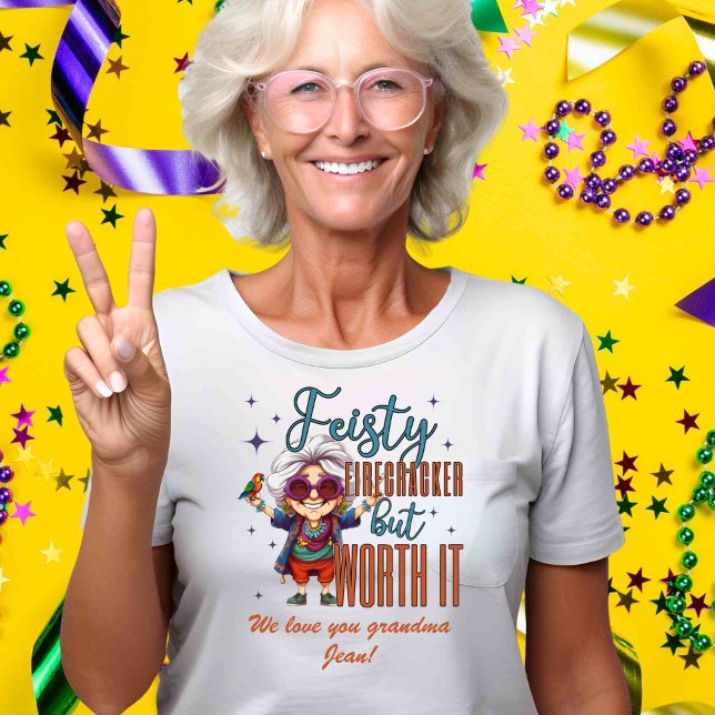 Custom Sassy Oma Granny Sentiment Name T-Shirt (Von Creator hochgeladen)