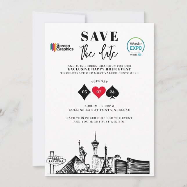 CUSTOM SAVE THE DATE EINLADUNG (Vorderseite)