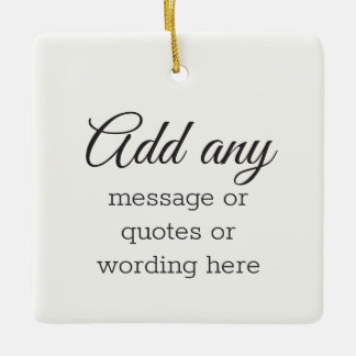 CUSTOM Schlicht Elegante White Keramikornament