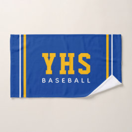 Custom School Initials Baseball Team Sports Handtuch