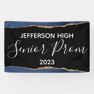 Custom School Name Prom Banner Eintritt Elegant 