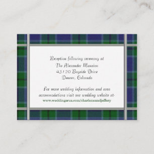 Custom Scott Kariert Wedding Enclosure Card Begleitkarte