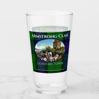 Custom Scottish Armstrong Clan Gilnockie Painting Glas