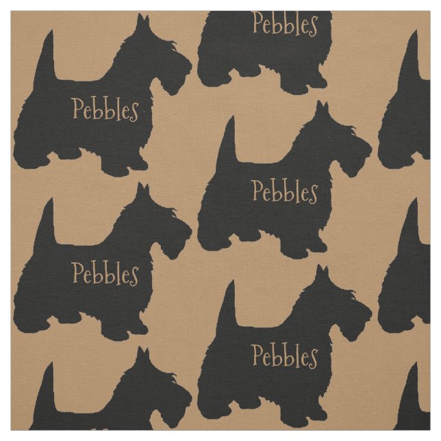 Custom Scottish Terrier Dog Fabric Stoff (Muster)