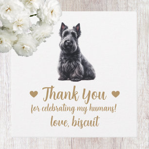 Custom Scottish Terrier Dog Gastgeschenk Hochzeit Geschenkanhänger