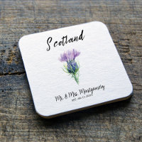 Custom Scottish Wedding Untersetzer, Personalisier