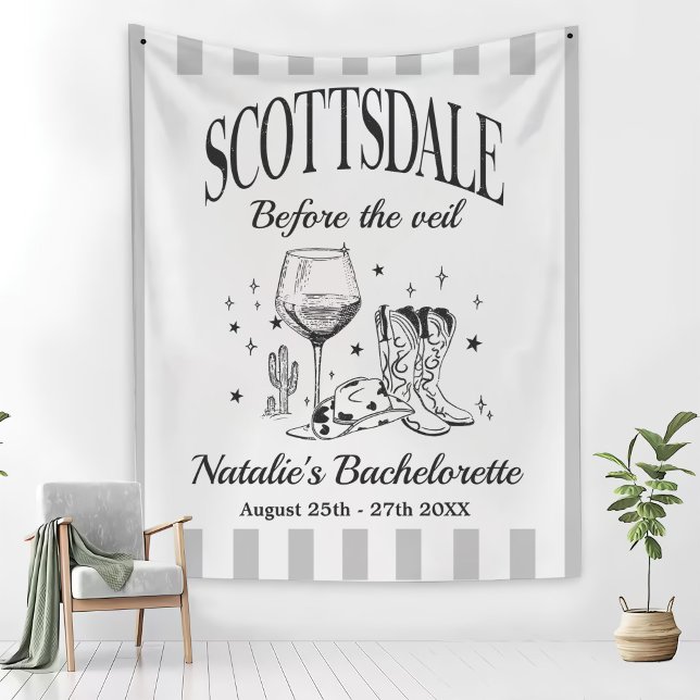 Custom Scottsdale Bache Party Before the Veil Wandteppich (Von Creator hochgeladen)