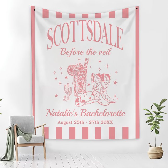 Custom Scottsdale Bache Party Before the Veil Wandteppich (Von Creator hochgeladen)