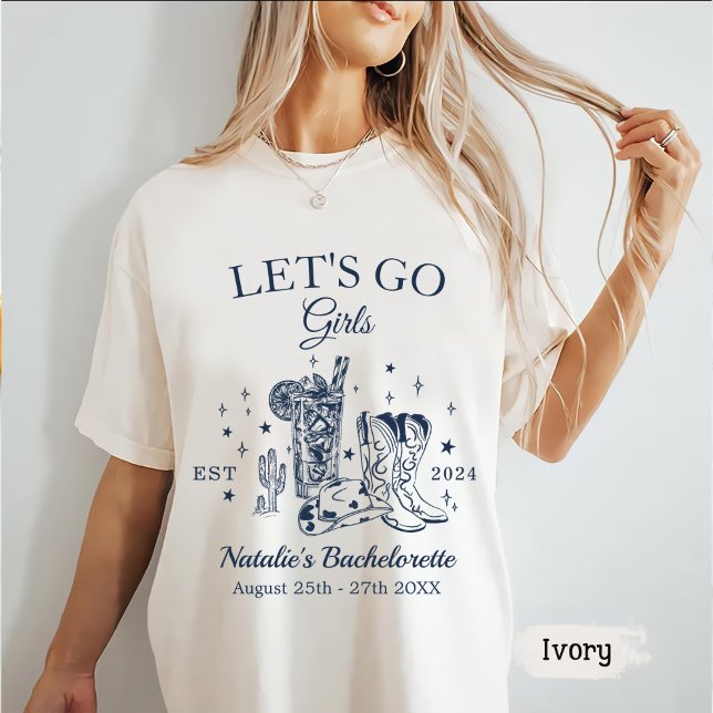 Custom Scottsdale Junggeselinnen-Abschied Let's Go T-Shirt (Von Creator hochgeladen)
