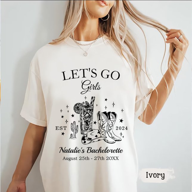 Custom Scottsdale Junggeselinnen-Abschied Let's Go T-Shirt (Von Creator hochgeladen)