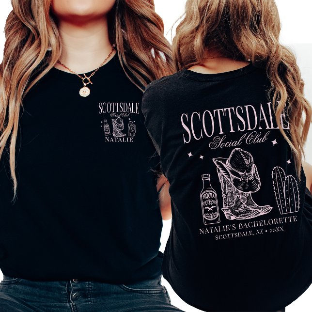 Custom Scottsdale Junggeselinnen-Abschied Social C T-Shirt (Von Creator hochgeladen)