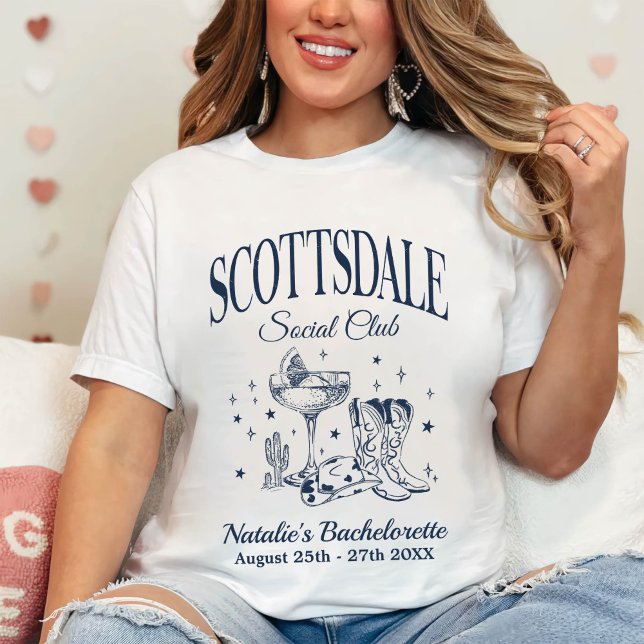 Custom Scottsdale Junggeselinnen-Abschied Social C T-Shirt (Von Creator hochgeladen)