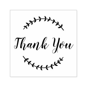 Custom Script danke Ihnen Vintage Dekoration Dankb Gummistempel