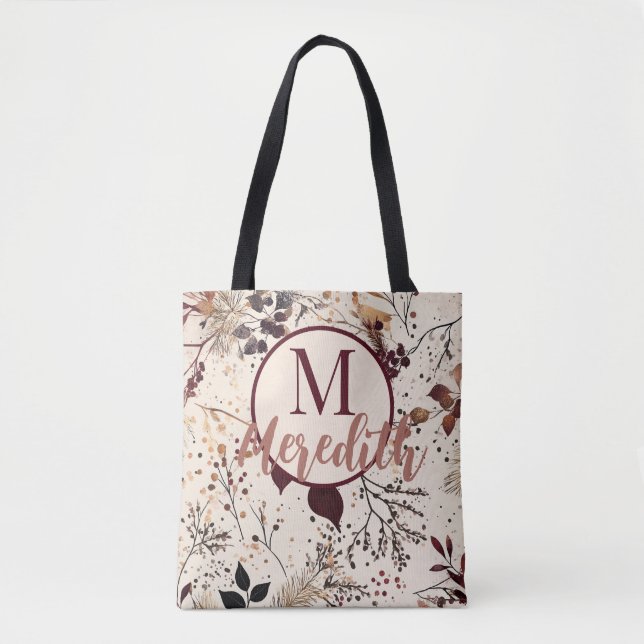 Custom Script Monogram Fall Folies Blush Pink (Vorderseite)