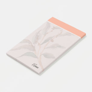Custom script Sweet pink border Modern Girl Post-it Klebezettel