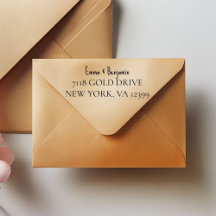 Custom Self Inking Address Rubber Stamp