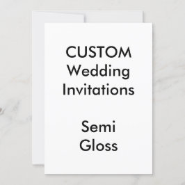 Custom SEMI GLOSS Wedding Einladungen 5"x7"