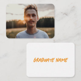Custom Senior Photo Graduation Announcement  Begleitkarte