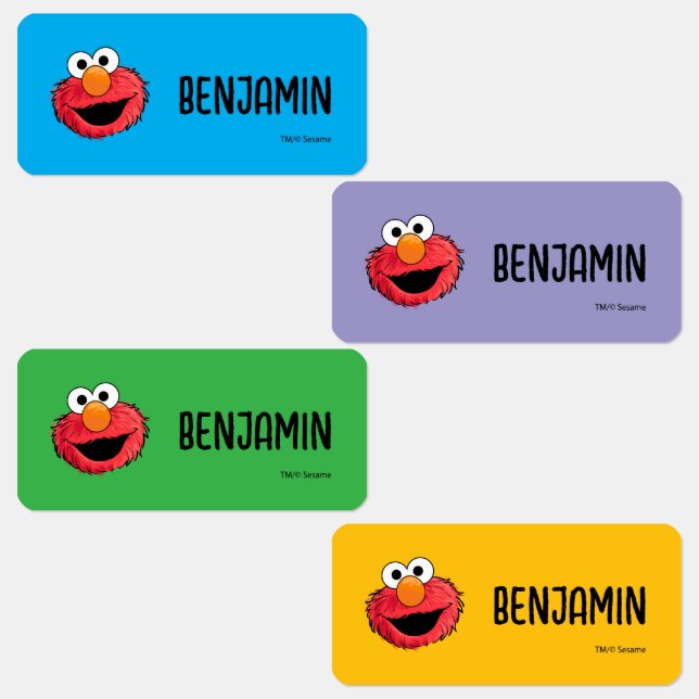 Custom Sesamstraße Elmo Sketch Bekleidung Etiketten (Gruppe)