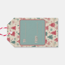 Custom Shabby Chic Vintage Weihnachtsbaum Geschenkanhänger