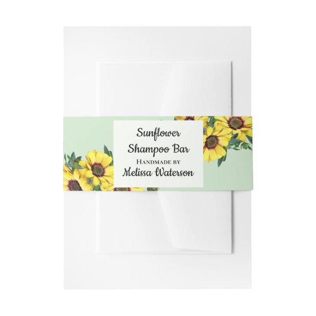 Custom Shampoo Bar Soap Band Wrap | Verpackungen (Vorderseite Beispiel)