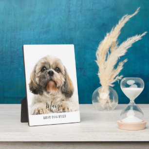 Custom Shih Tzu Personalisiert Pet Dog Foto Fotoplatte