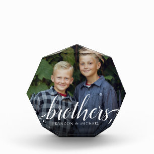Custom Siblers Brothers Foto Handwriting