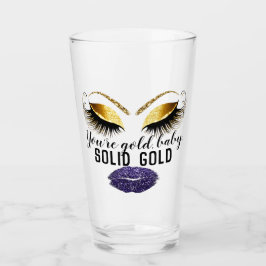 Custom Sie sind Gold Solid Gold Bierwerbung Glas