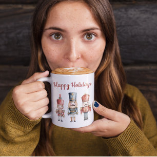 Custom simple watercolor Nutcracker Christmas Kaffeetasse