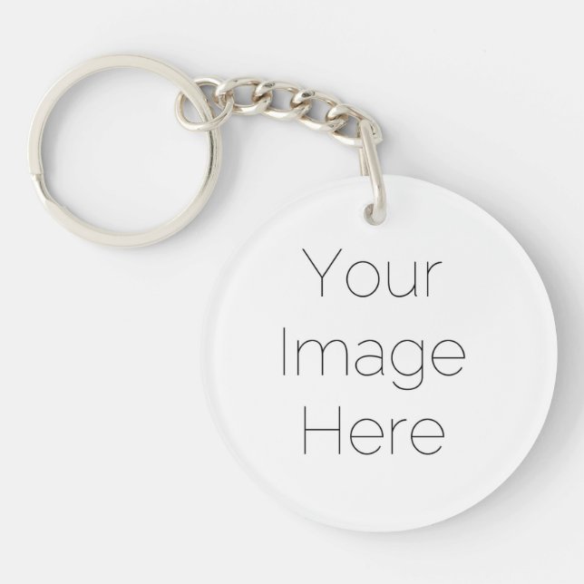 custom single photo Acrylic Keychain Schlüsselanhänger (Vorderseite)