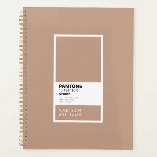 Custom Sirocco Notebook | Personalisiert warme Bei Planer (Vorderseite)