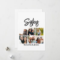 Custom Sisters Script 6 Foto Collage