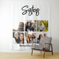 Custom Sisters Script 6 Foto Collage