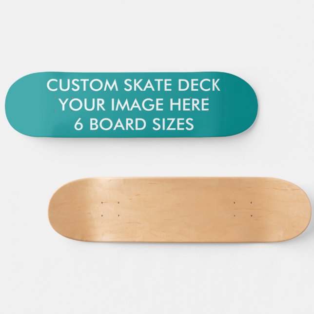 CUSTOM SKATE DECK 8 1/2" Skateboard AQUAMARIN (Horizontal)