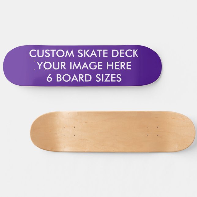 CUSTOM SKATE DECK 8 1/2" Skateboard AUBE... LILA (Horizontal)