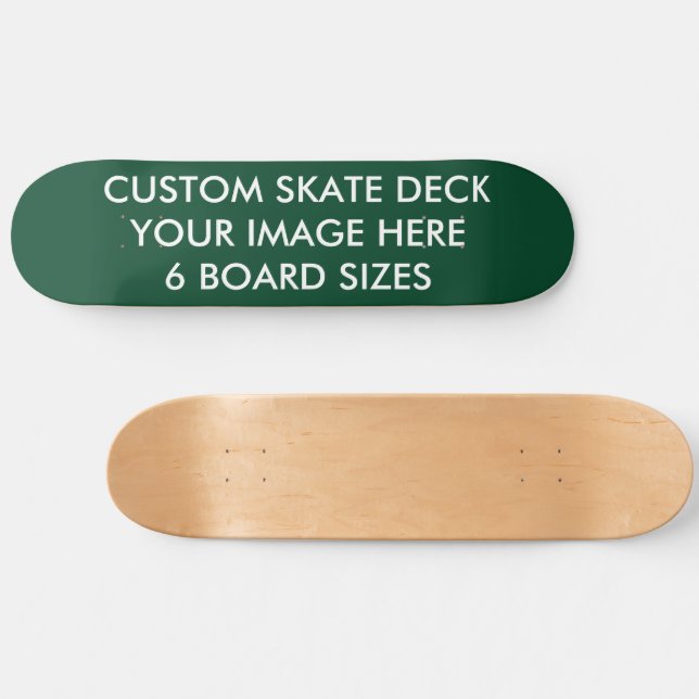 CUSTOM SKATE DECK 8 1/2" Skateboard B RACING GRÜNE (Horizontal)