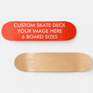 CUSTOM SKATE DECK 8 1/2" Skateboard MARASCH... ROT